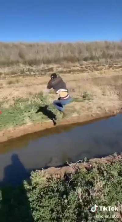 To cross a river.