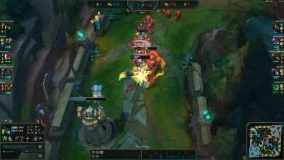 Fed Darius got cocky and thought he could dive me (2 levels behind)