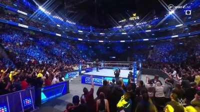 [spoilers] FULL Hometown Superstar Entrance &amp;amp; Promo (Credit BT Sport) - Mirror Not Location locked