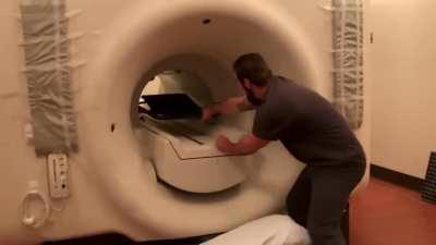 This is why metal is not allowed during an MRI