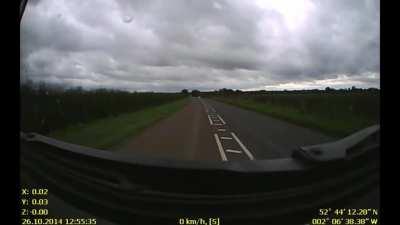 Teenager playing chicken survives after being hit by a 30 ton lorry at 45 mph.