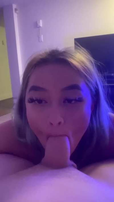 my lesbian friend let me empty girl-cum into her tummy again 🥺