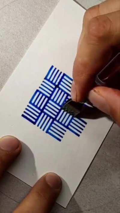 Woven pattern in ink