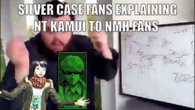 Literally me trying to explain why the silver case is important to nmh 3