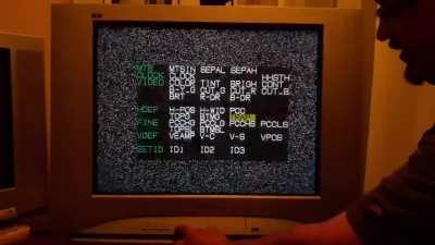 This is how you bring up the service menu on a Panasonic CRT TV