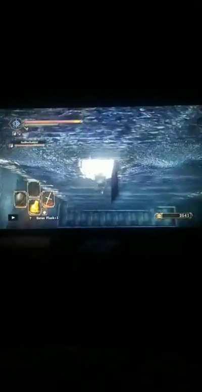 Sorry for it being a video of the tv instead of a video clip. But my friend sent me this from me missing the shortcut to the sentinel fight and watching me completely miss the door was too funny