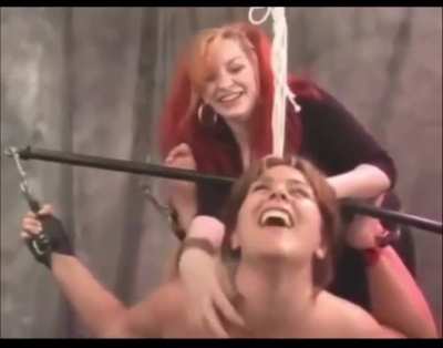 Girl with big tits tickle dominated 2