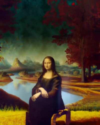 A Complete Picture of Mona Lisa from the perspective of an A.I.