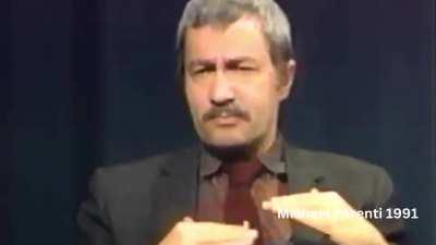 Parenti explaining how Americans have to work harder to maintain their Class.