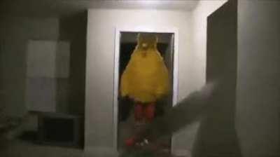 Another viral meme, Big Bird Kicks Down Door, now up for auction on Foundation.