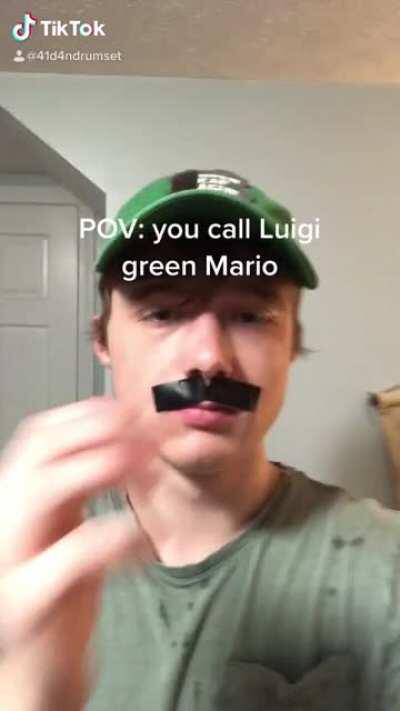 Canonically Luigi cannot say the n-word