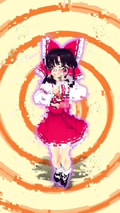 Reimu hypnotizes you to donate all your life savings to her