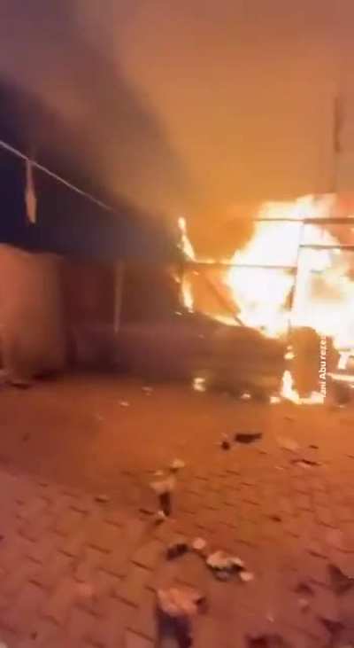 Zionist Bombs Fall On Al-Aqsa Hospital In Gaza Starting Fire While Terrified Onlookers Watch Trapped Patients Being Burned Alive