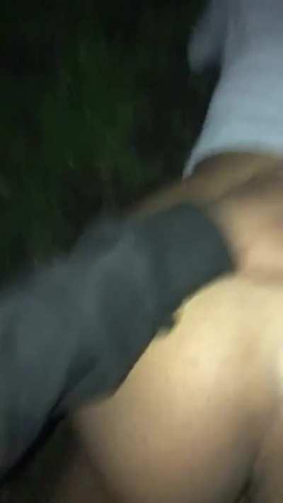 Hamdi getting fucked in a park