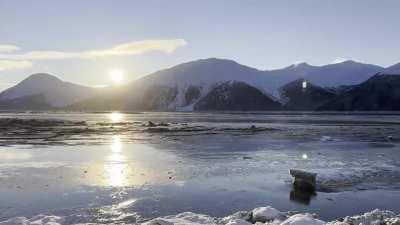 Beautiful drive from Anchorage to Girdwood on the Seward Highway