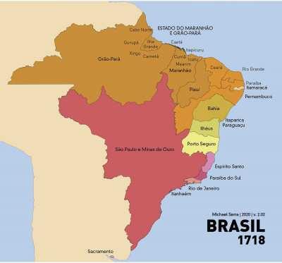 Territorial evolution of Brazil and provinces/States