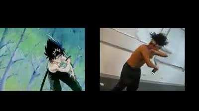 A bunch of fans recreated the Yu Yu Hakusho opening