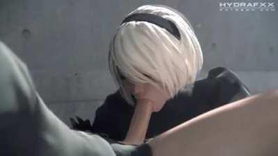 Blowjob master class by 2B