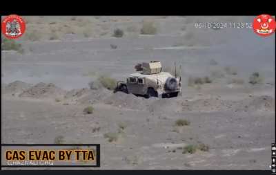 Border surveillance footage captures the 102nd Wing of Nushki Militia from Pakistan's Frontier Corps Balochistan repelling an Afghan assault on border-fence repair workers at the Pak-Afghan border in Ghaznali. (October 2024)