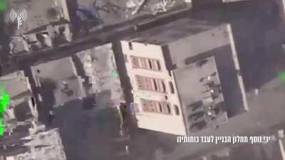 CAS aides IDF unit taking fire from building window by blowing up the building