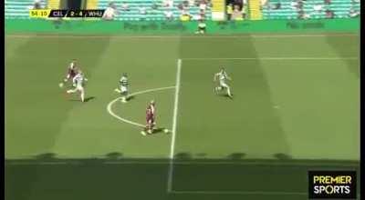 Celtic 2-[4] West Ham - Said Benrahma 54’