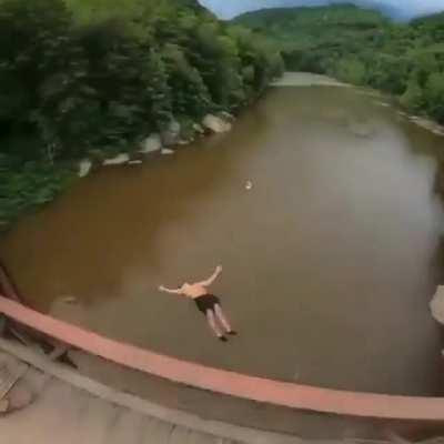 Incredible bridge jump