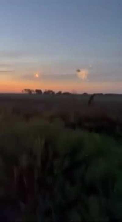 Ukrainian AA strikes a Russian cruise missile at sunrise yesterday. September 6th 2023. 