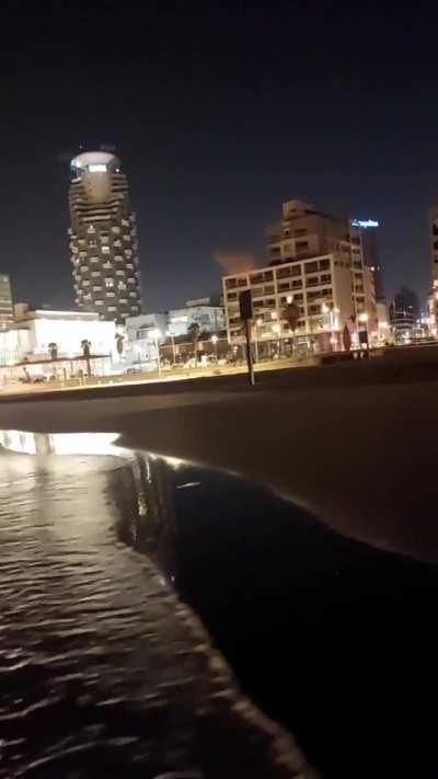 Babushka filming a houti drone hitting tel aviv last night