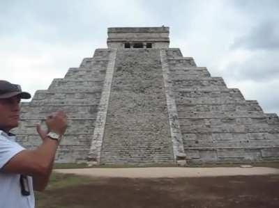 When you clap your hands in front of Chichen Itza stairs, the echo sounds like a Quetzal bird