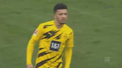 Sancho singing along before the match