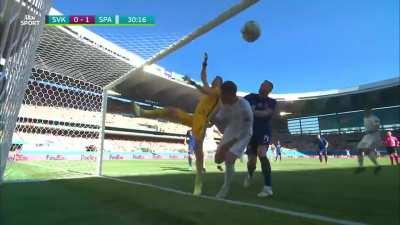 EXCELLENT spike from Slovak volleyball player Martin Dubravka