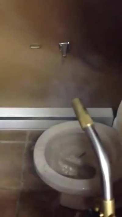 WCGW by throwing that flame shit into the toilet