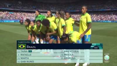 Acho que ele é muito fã do futebol feminino