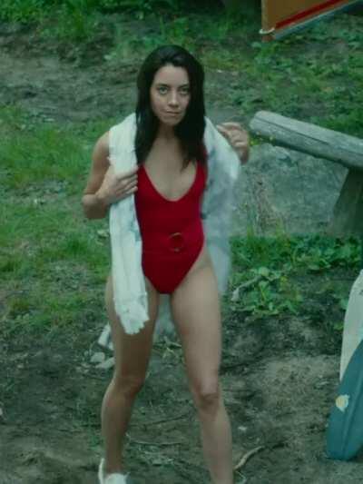 Aubrey Plaza in a swimsuit in her new movie Black Bear