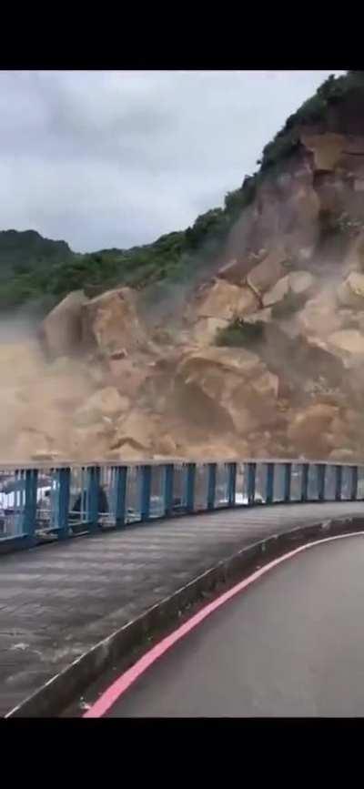 03 June 24 - Keelung City, Taiwan, Asia - Landslide video 2