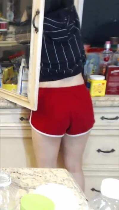 Red shorts