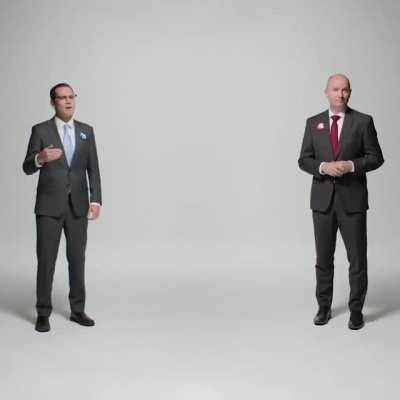 Two politicians made an ad getting along with each other instead of getting AT each other.