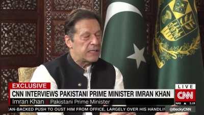 Imran Khan being grilled about the Haqqani network, in response claims that they are an 