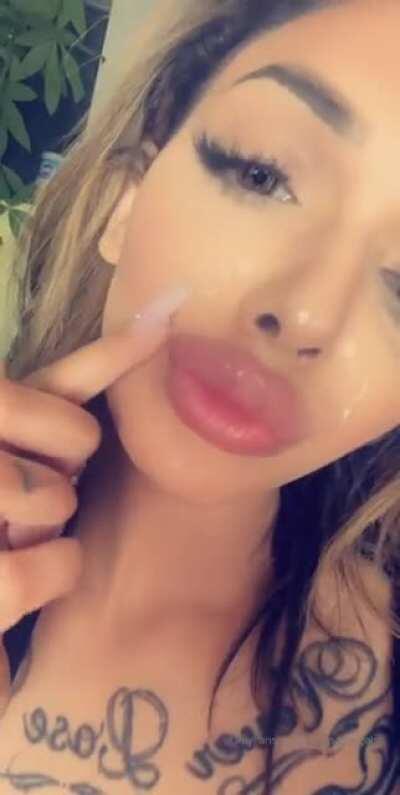 Celina Powell cum on face