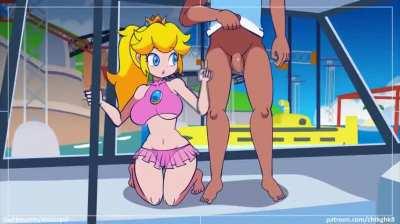 Sexy fun with Peach at Isle Delfino (minus8) [MARIO]