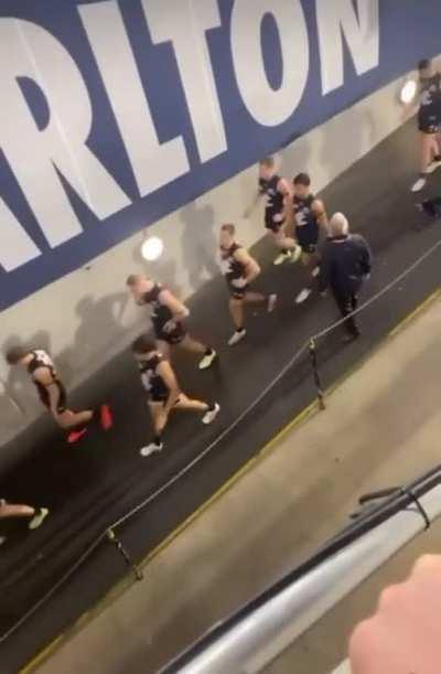 Carlton receive some criticism from fans after game