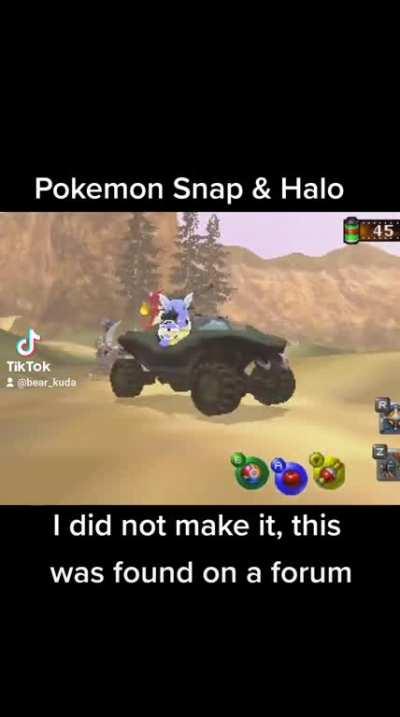 Halo &amp; Pokemon Snap Mash-up