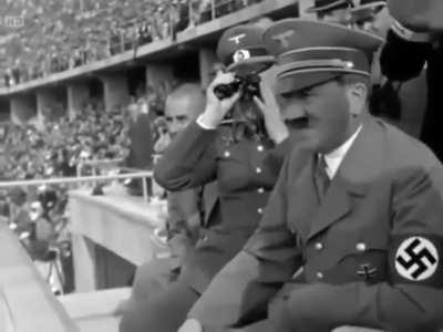 Hitler watching 1936 Olympics high on Dexamphetamine