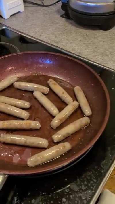 Geez, dramatic sausages