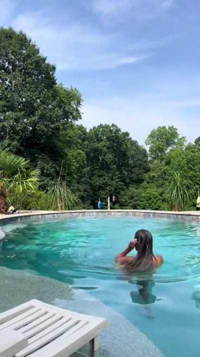 | Bikini clad pool day! | Recent tiktok | July 1, 2023 |