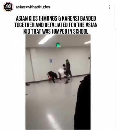 A follow up to the Asian kid that was jumped by a group of black students. This is starting to look like a borderline race war.