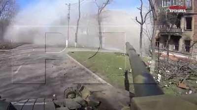 Russian tank point of view, Mariupol