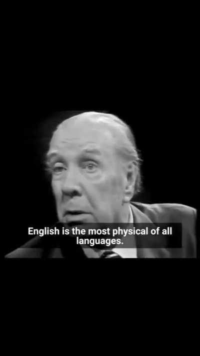 Borges hablando en inglés