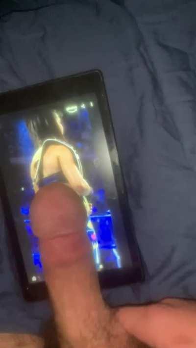 Spanking Bayley's ass with my cock and finishing on her ass 🥵🥵🥵