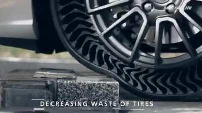 non deflatable tires by Michelin.